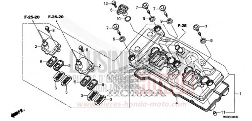 COUVERCLE DE CULASSE CBR1000SAF de 2015